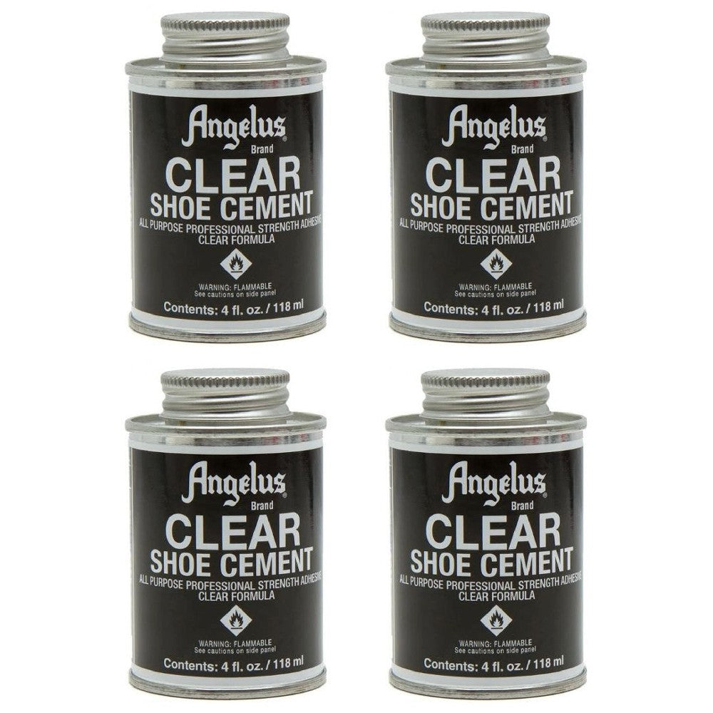 4 Oz Angelus Shoe Contact Cement All Purpose Glue Clear Pack Of