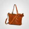 Spaghetti Western Swc135Acg Tote Vintage Handmade Drum Dyed Genuine European Cowhide Leather Women Bag Western Handbag Purse