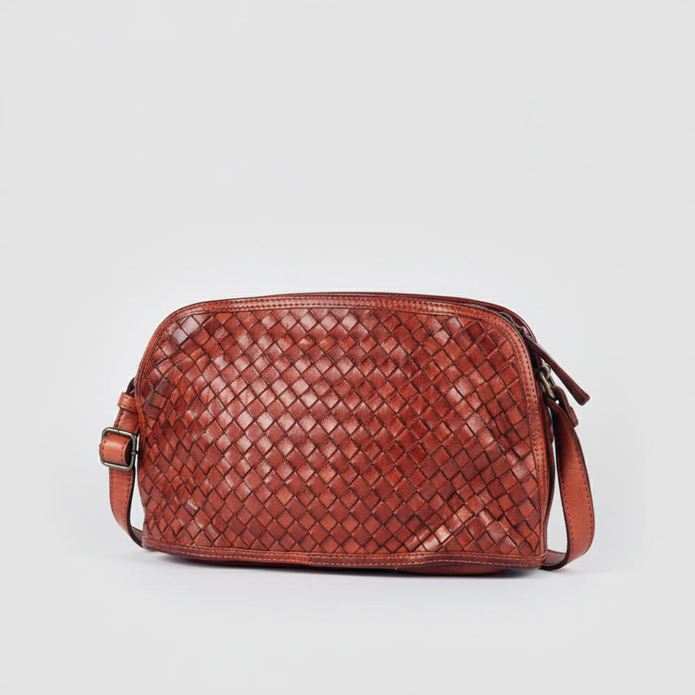 Spaghetti Western Swc148Cg Cross Body I Vintage Handmade Drum Dyed Genuine European Cowhide Leather Women Bag Western Handbag Purse