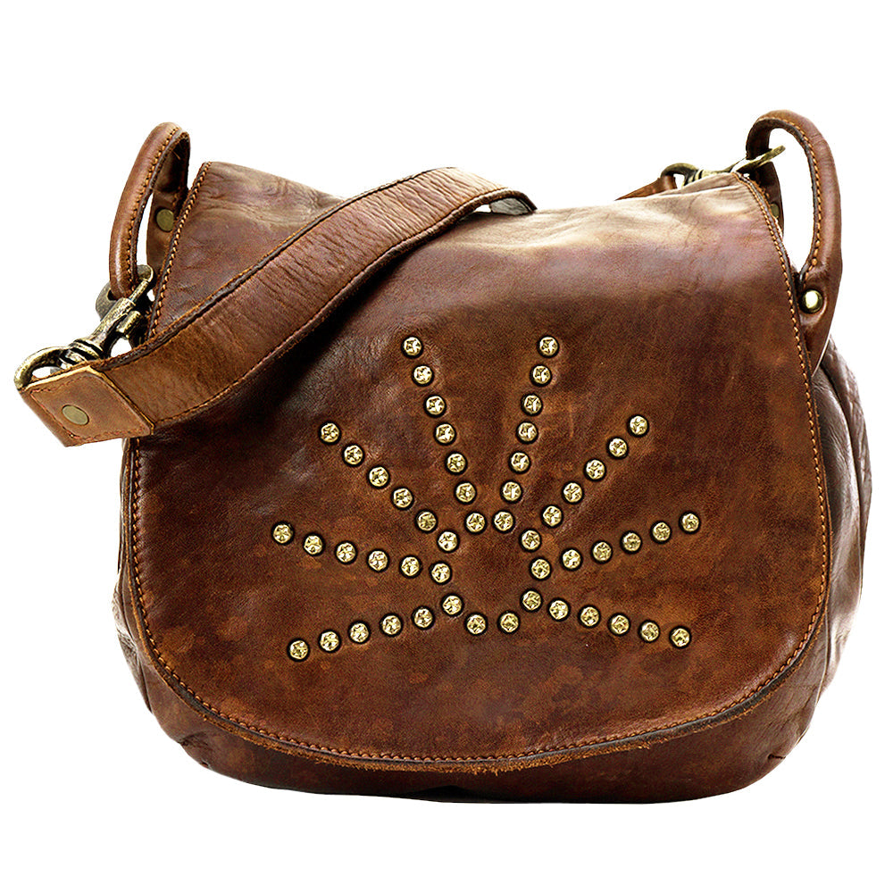 Spaghetti Western Swc156Cg Cross Body I Vintage Handmade Drum Dyed Genuine European Cowhide Leather Women Bag WesternåÊHandbagåÊPurse