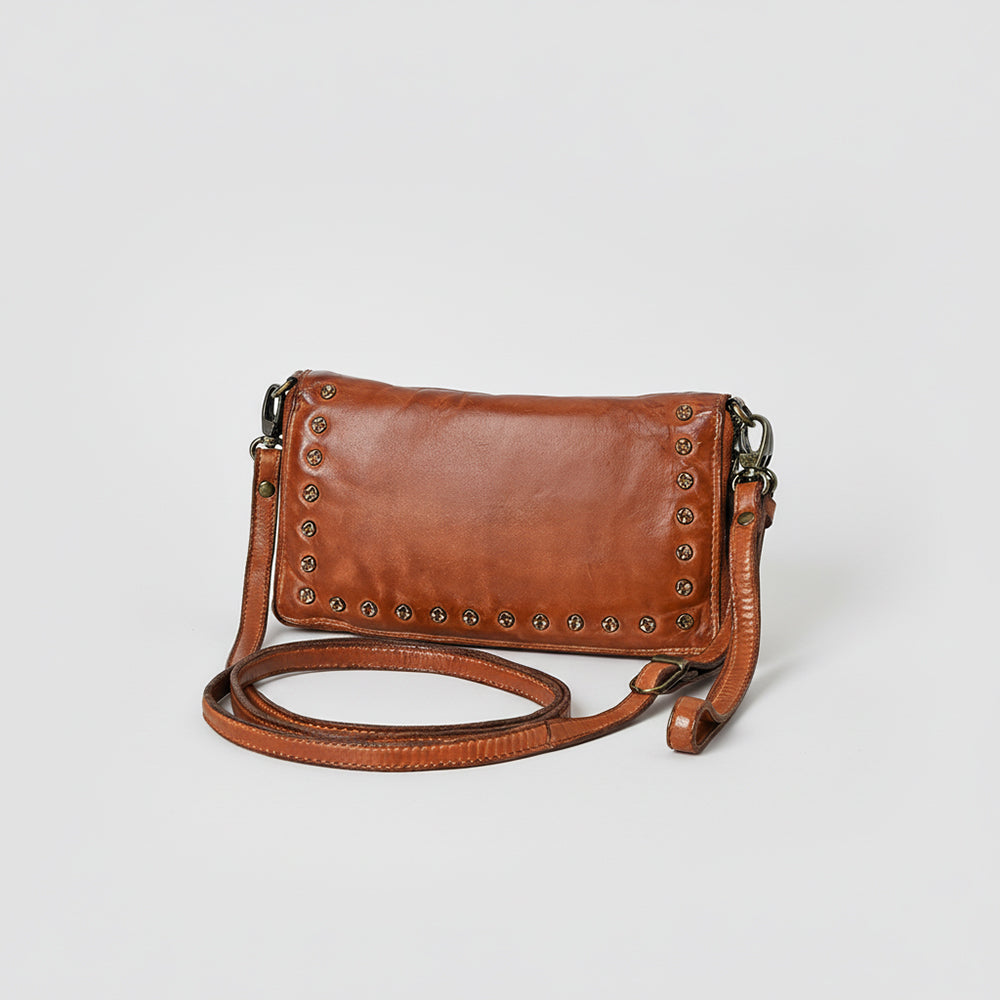 Spaghetti Western Swc195Cg Wallet Vintage Handmade Drum Dyed Genuine European Cowhide Leather Women Bag Western Handbag Purse