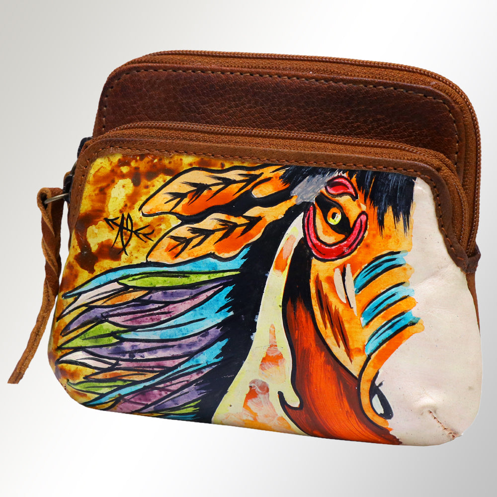 American Darling Coin Purse Full Grain Genuine Leather Western Women Bag | Handbag Wallet Purses for