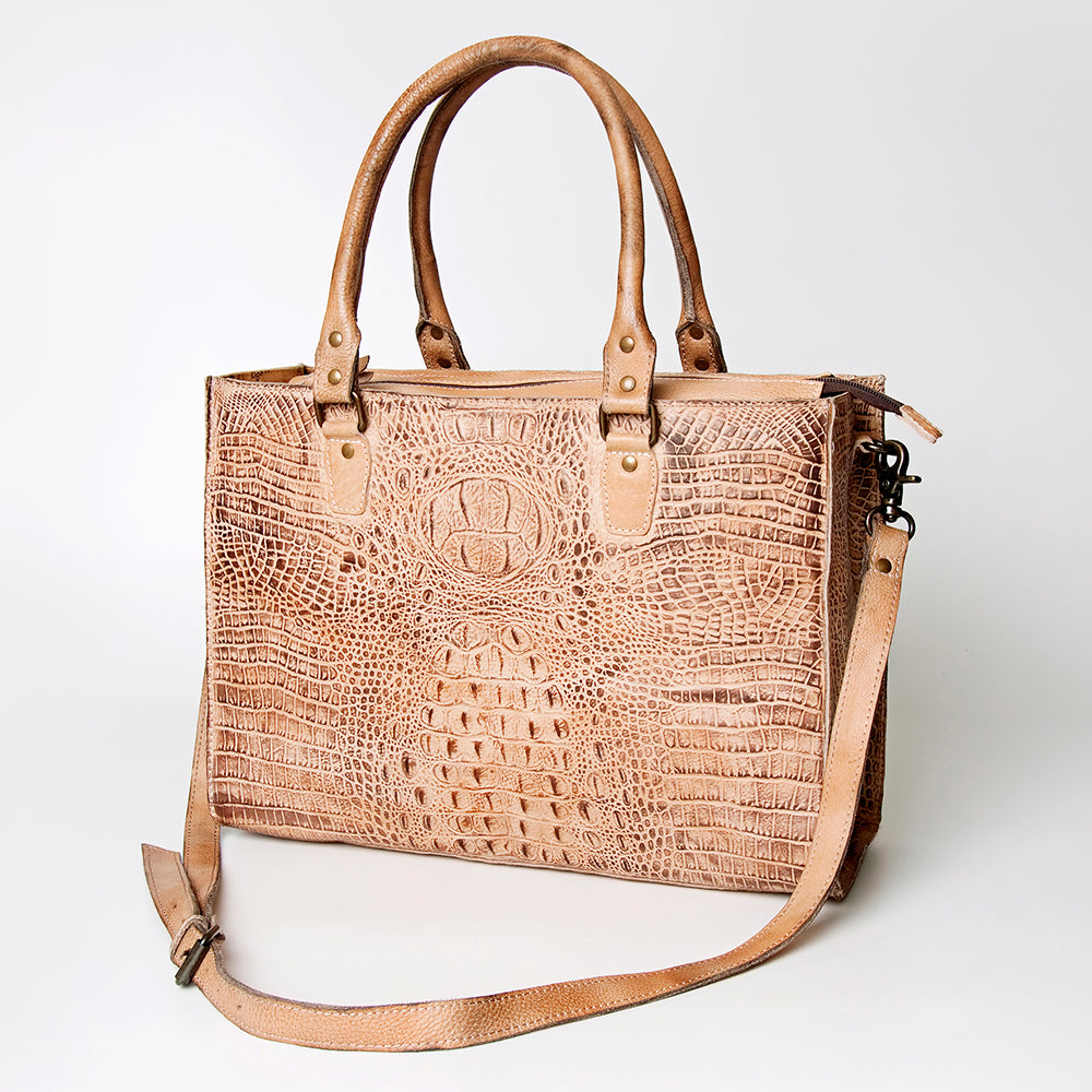 American Darling Briefcase Hand Tooled Genuine Leather Western Women Bag Handbag | for Cute Laptop