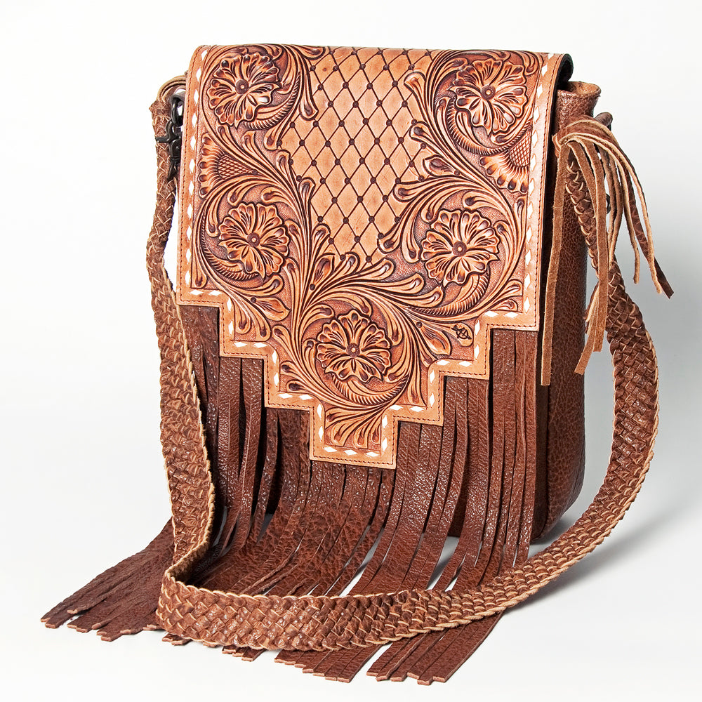 American Darling Messenger Hand Tooled Genuine Leather women bag western handbag purse