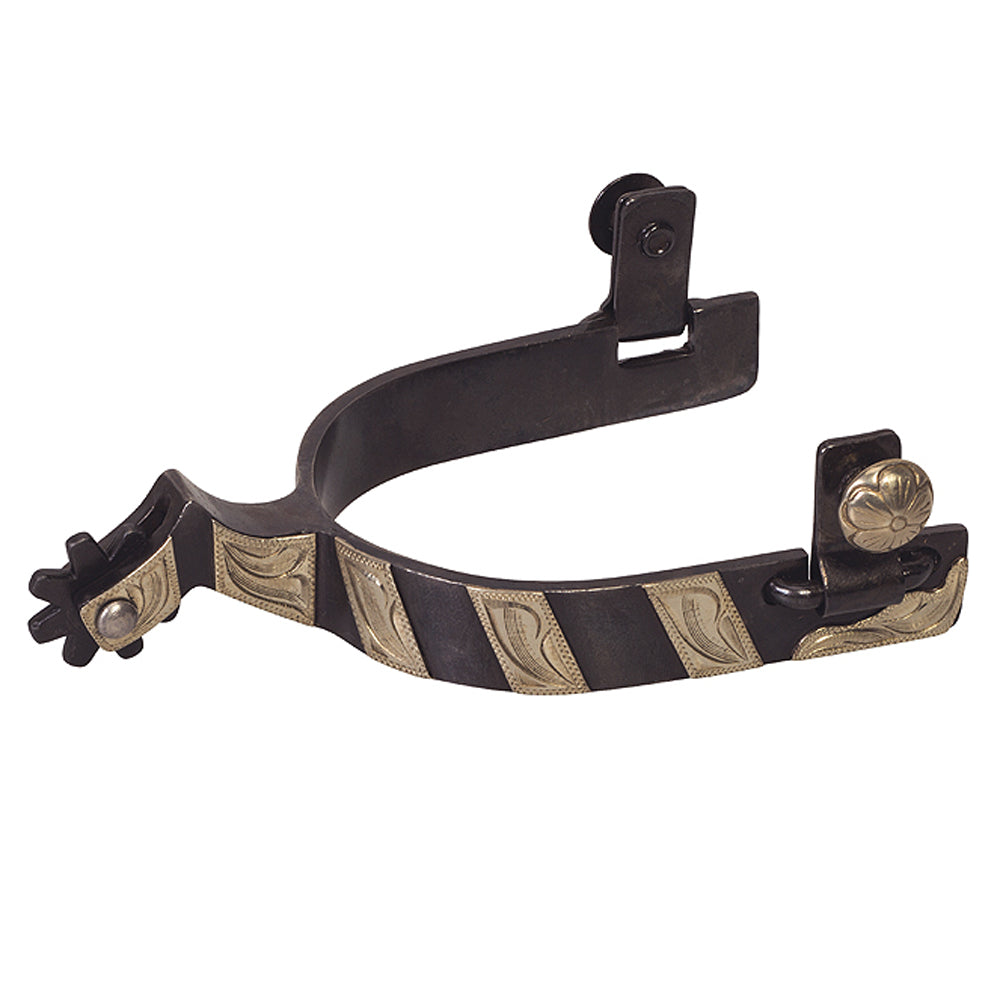 3/4 "band Men's Spurs Embellished with German Silver