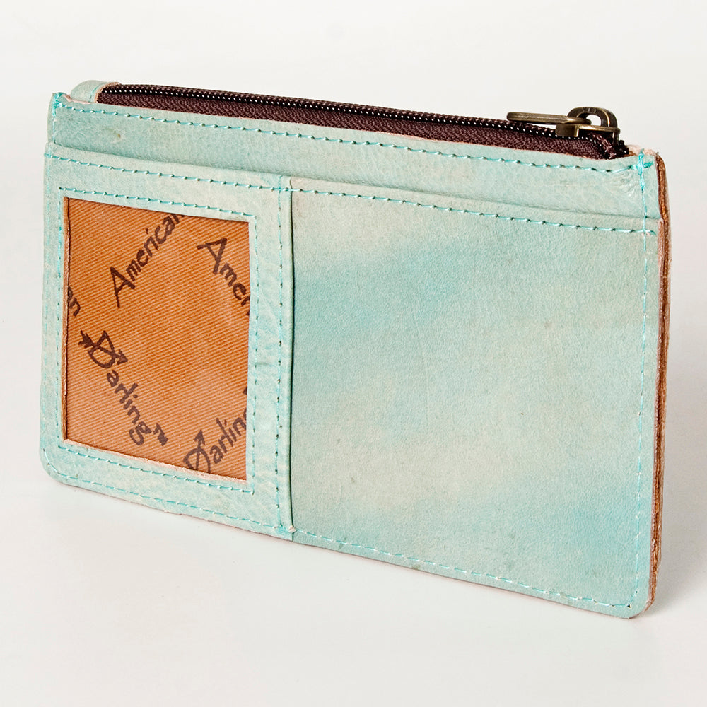 American Darling Card Holder Genuine Leather Western Women Bag Handbag Purse| Business Credit Sports