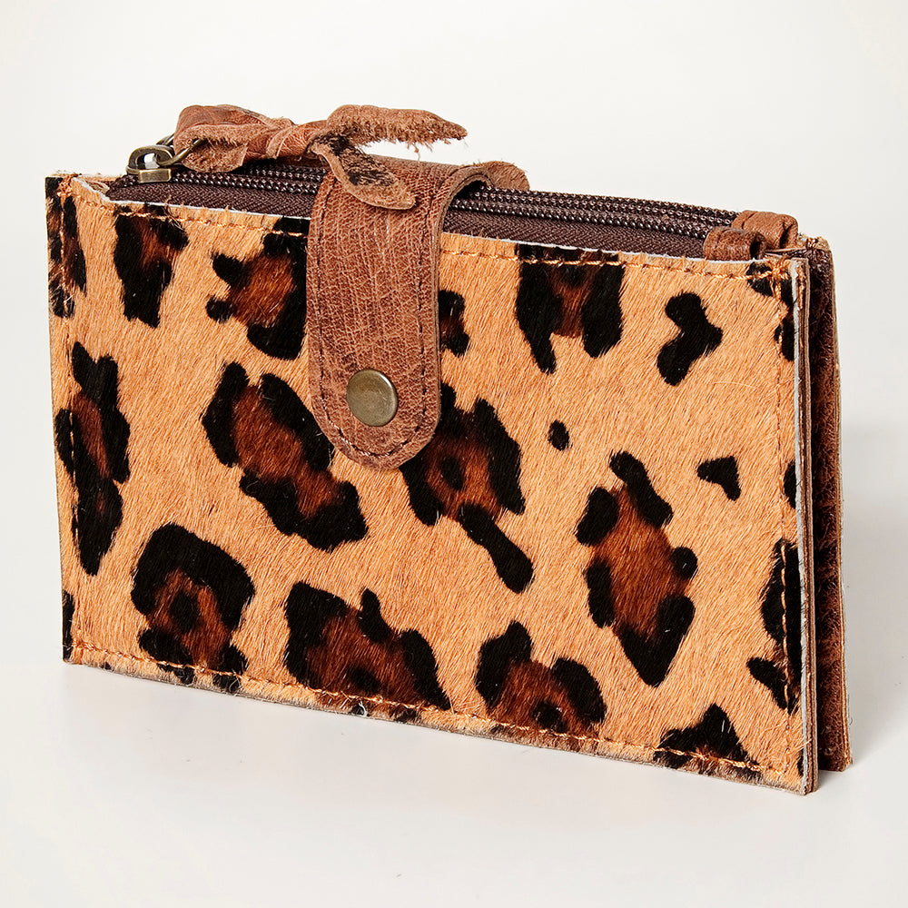 American Darling Coin Purse Hair on Genuine Leather Western Women Bag | Handbag Wristlet Travel Clutch