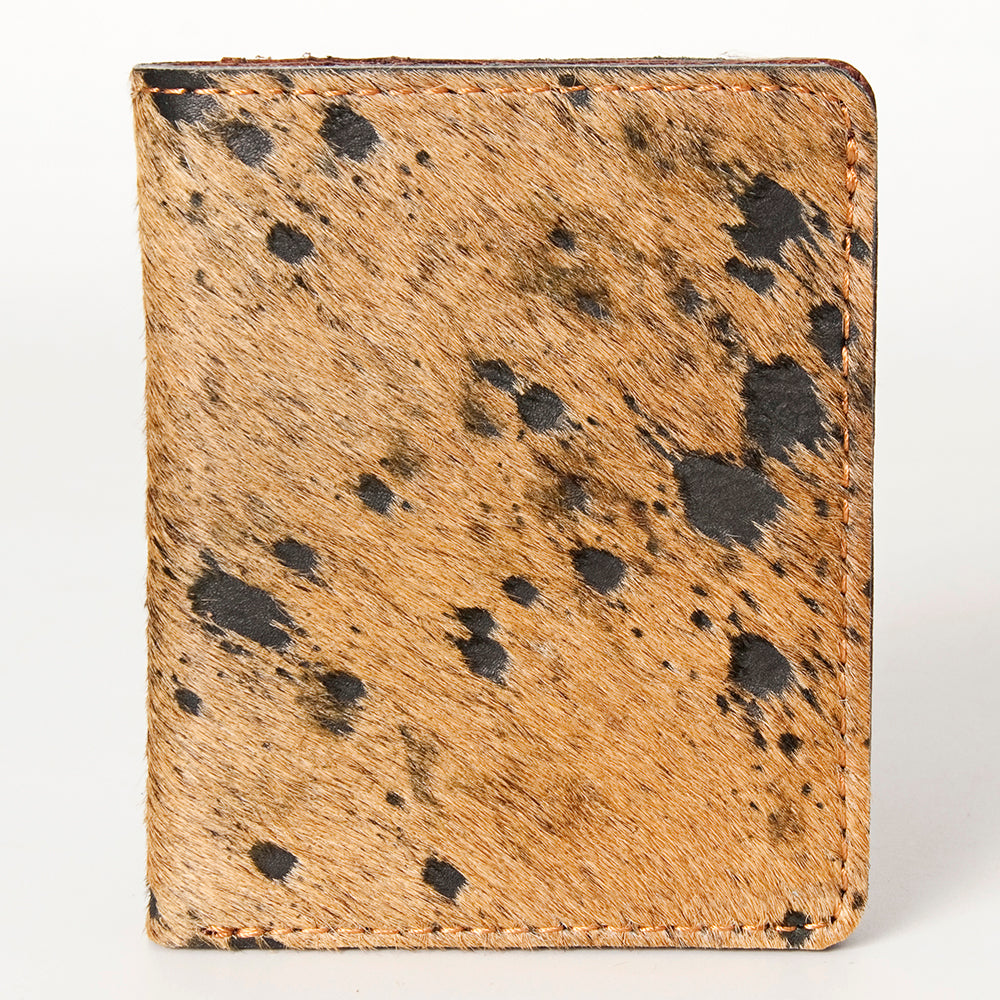 American Darling Card Holder Hair On Full Grain Genuine Leather | Business Credit Sports Slim Debit