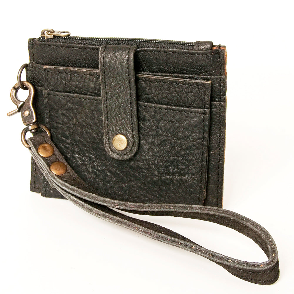 American Darling Card-Holder, Genuine Full Grain Vegetable Tanned Leather, Slim Western Minimalist Wallet