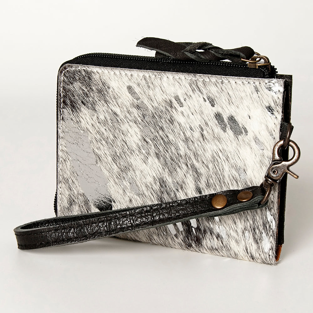 American Darling Coin Purse Hair on Genuine Leather Western Women Bag | Handbag Wristlet Travel Clutch