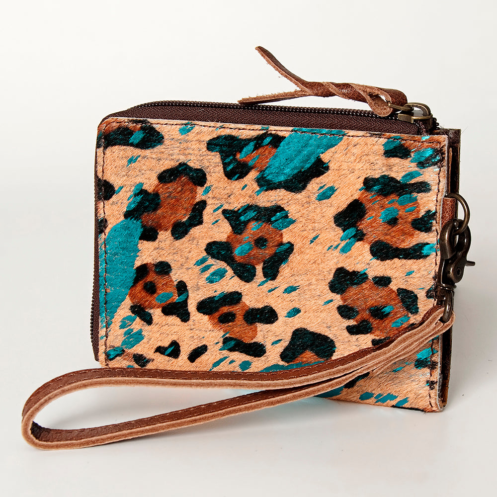 American Darling Coin Purse Hair on Genuine Leather Western Women Bag | Handbag Wristlet Travel Clutch