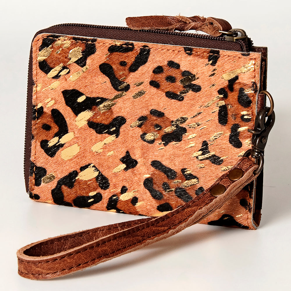 American Darling Coin Purse Hair on Genuine Leather Western Women Bag | Handbag Wristlet Travel Clutch