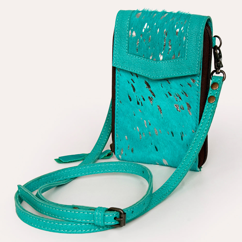 American Darling Cell Phone Holder Hand Tooled Genuine Leather Western Women Bag Purse | Case