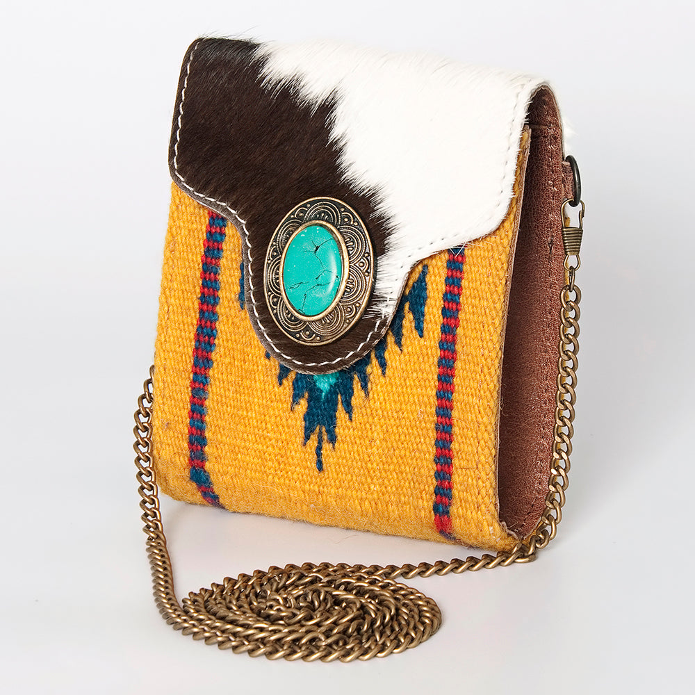 American Darling Cross Body Hand Tooled Hair on Genuine Leather Western Women Bag Handbag Purse | Crossbody for Cute