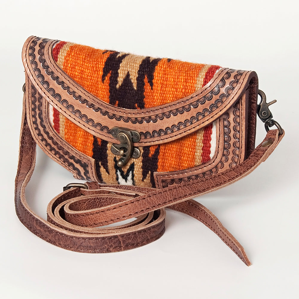 American Darling Cross Body Saddle Blanket Genuine Leather Western Women Bag Handbag Purse | Crossbody for Cute