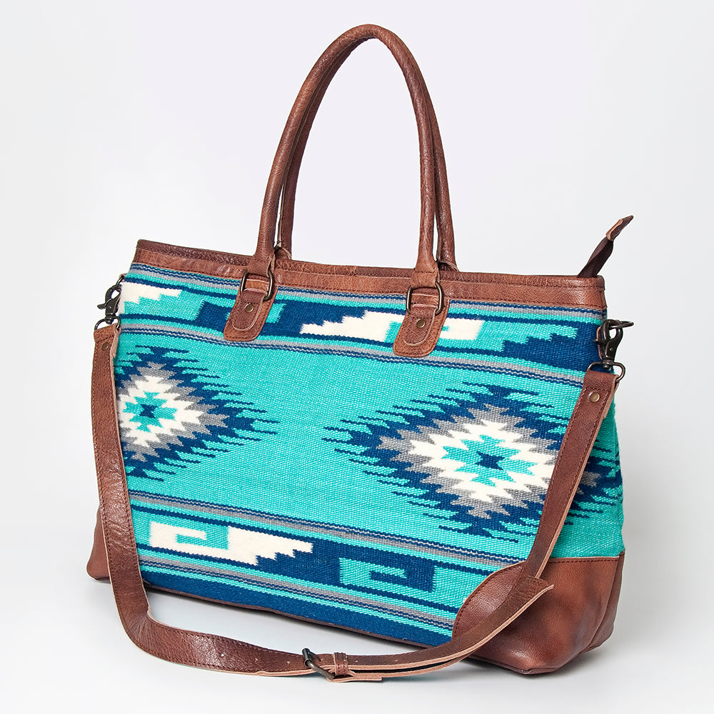 American Darling Tote Saddle Blanket Genuine Leather Western Women Bag Handbag Purse | Travel Bags Cute College Casual