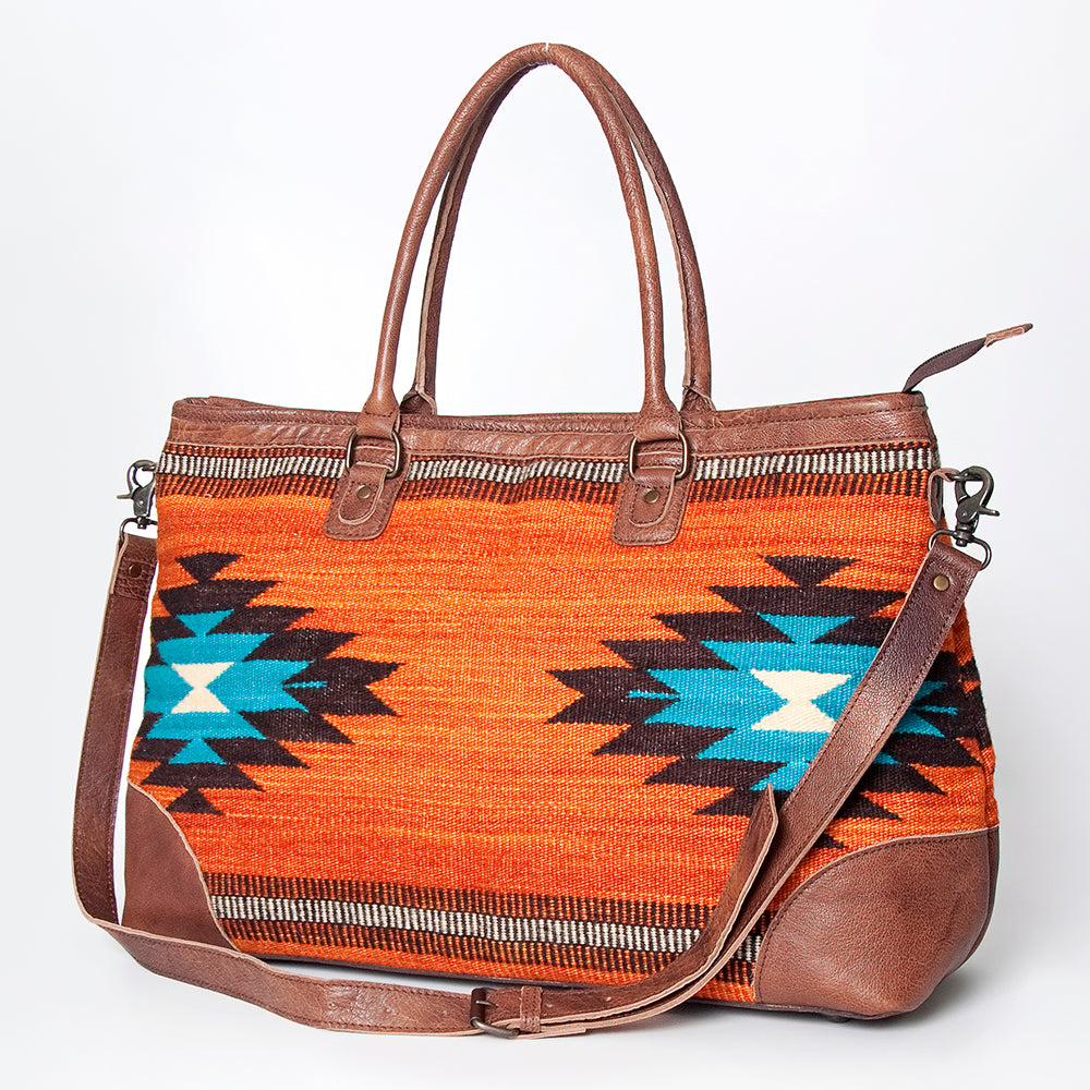 American Darling Tote Saddle Blanket Genuine Leather Western Women Bag Handbag Purse | Travel Bags Cute College Casual