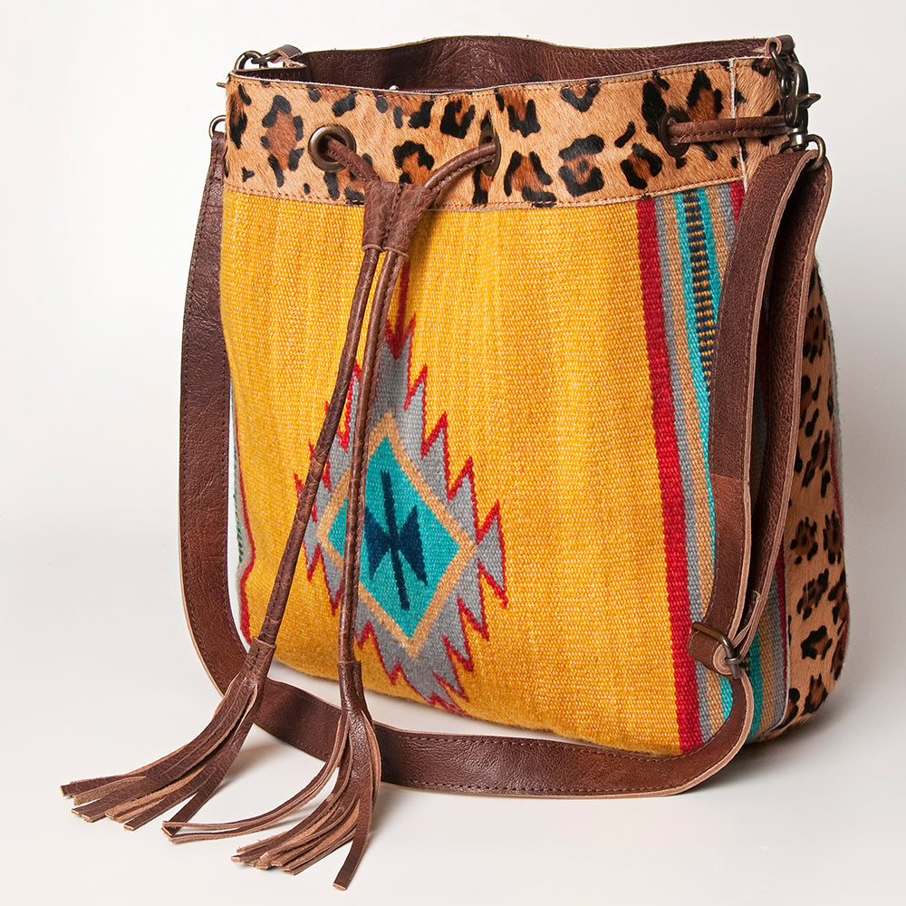 American Darling Hobo Saddle Blanket Hair Genuine Leather Western Women Bag Handbag Purse | Travel Bags College Casual