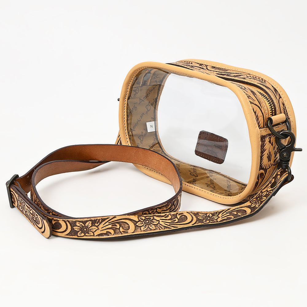 American Darling Clear Bag Hand Tooled Genuine Leather Women Bag Western Handbag Purse