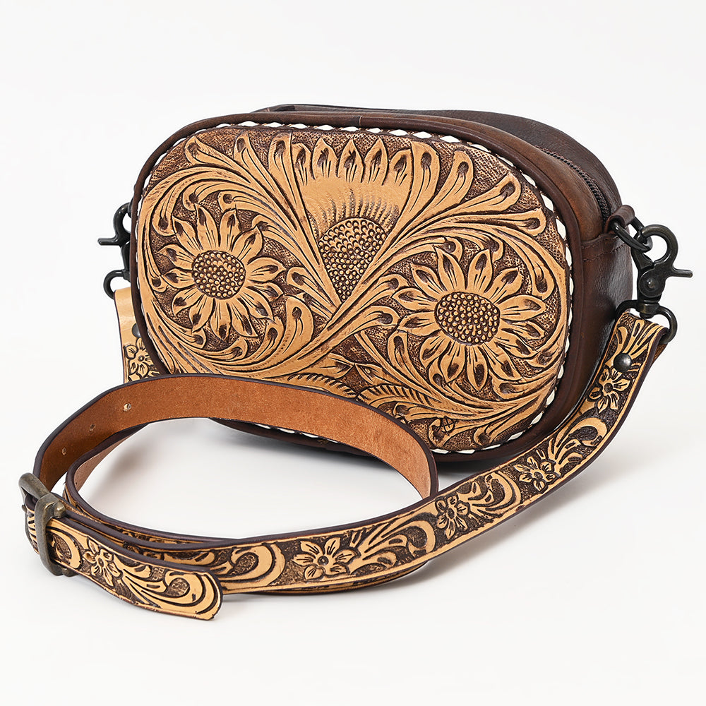 American Darling Crossbody Hand Tooled Genuine Leather Women Bag Western Handbag Purse
