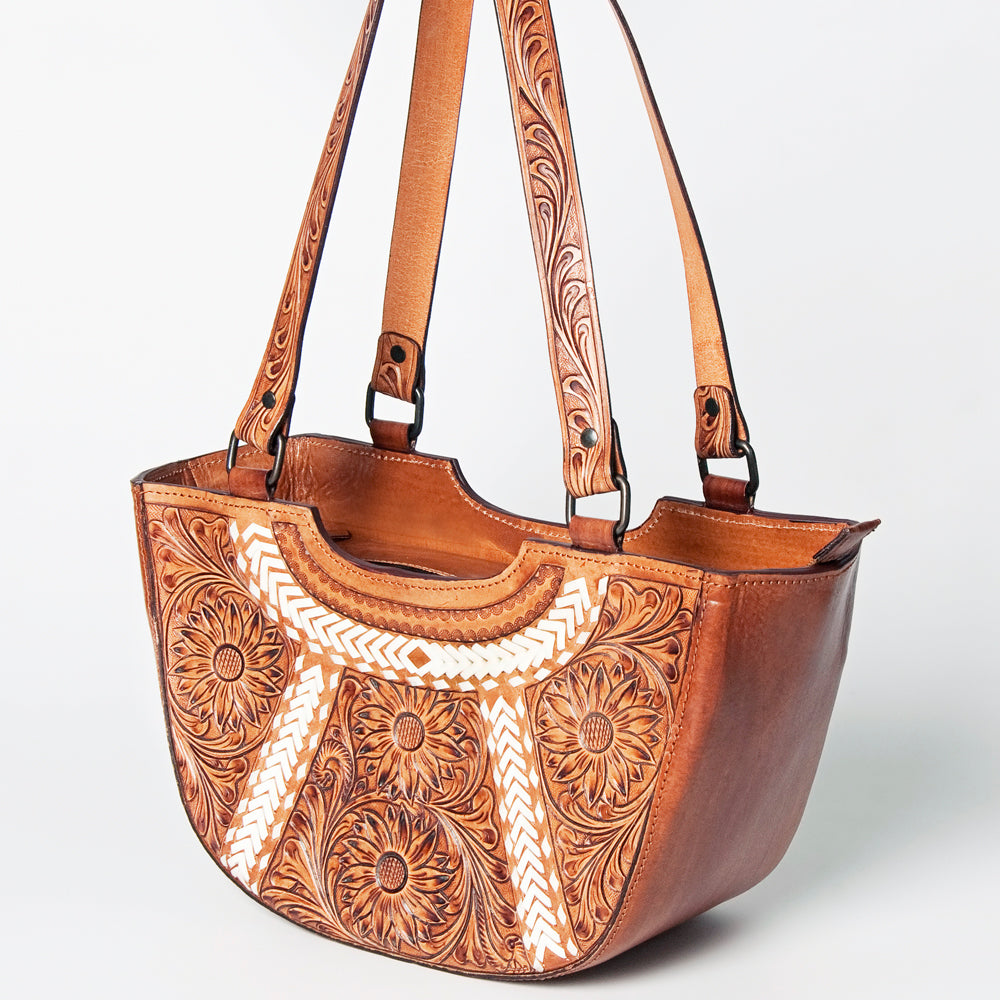 American Darling Tote Hand Tooled Genuine Leather Women Bag Western Handbag Purse