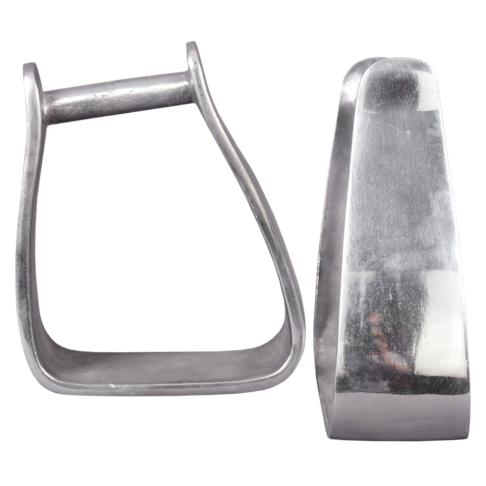 HILASON Aluminum Slanted Western Horse Stirrups 7 Inch | for Horses Lightweight