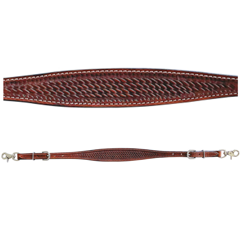 Bar H Equine American Leather Horse Saddle Tack One Ear Headstall | Breast Collar Browband Wither Strap Set BER264