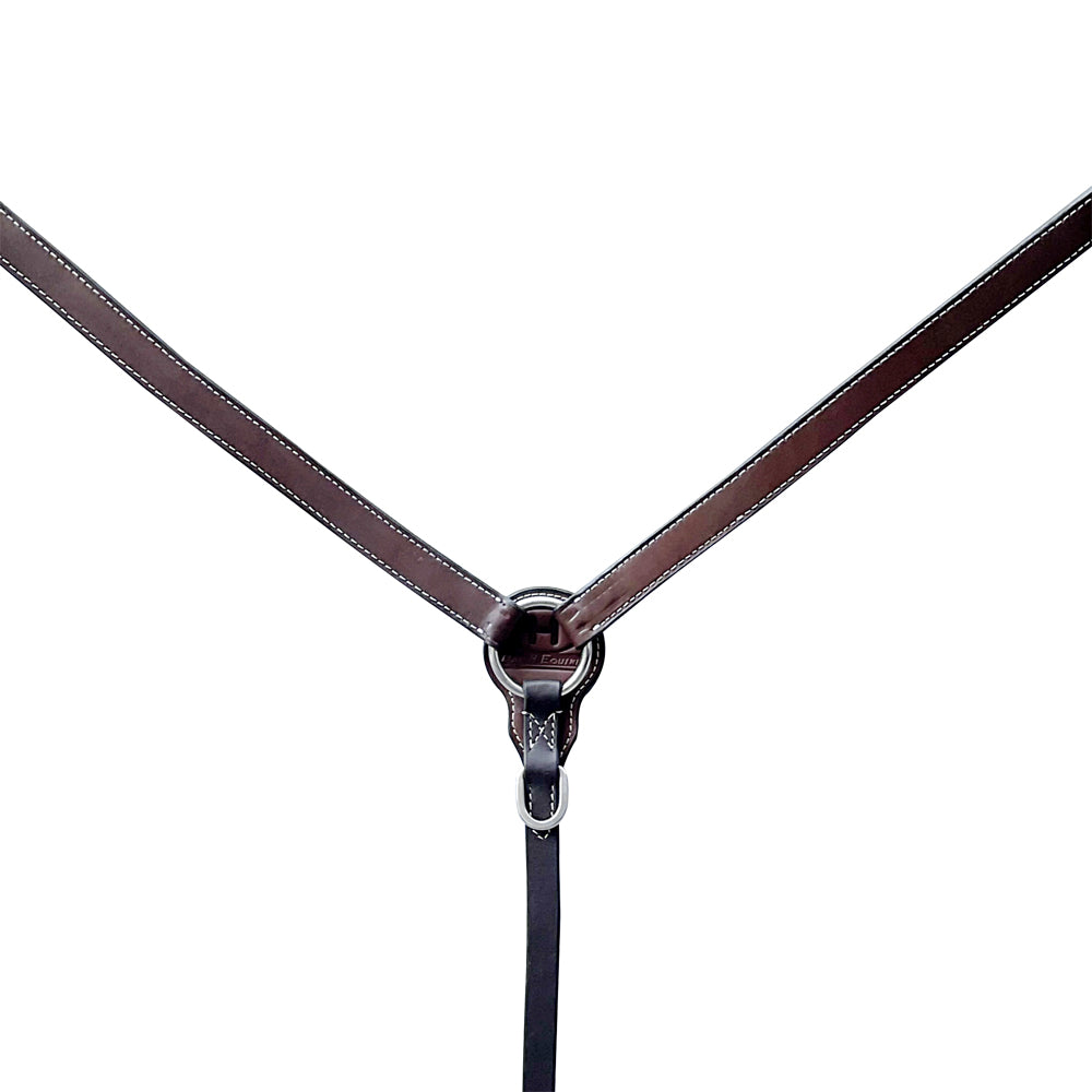 Bar H Equine American Leather Horse Saddle Tack One Ear Headstall | Breast Collar Browband Wither Strap Set BER270