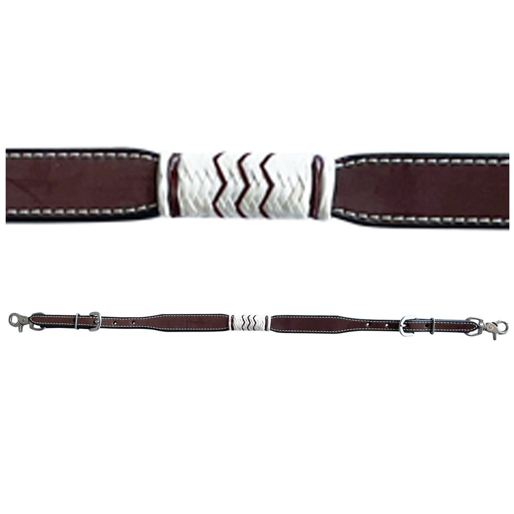 Bar H Equine American Leather Horse Saddle Tack One Ear Headstall | Breast Collar Browband Wither Strap Set BER271