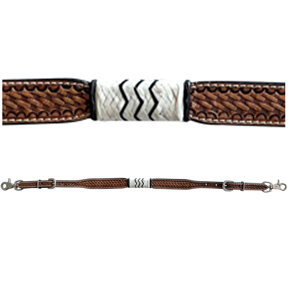 Bar H Equine American Leather Horse Saddle Tack One Ear Headstall | Breast Collar Browband Wither Strap Set BER279