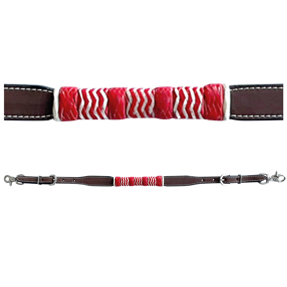 Bar H Equine American Leather Horse Saddle Tack One Ear Headstall | Breast Collar Browband Wither Strap Set BER282