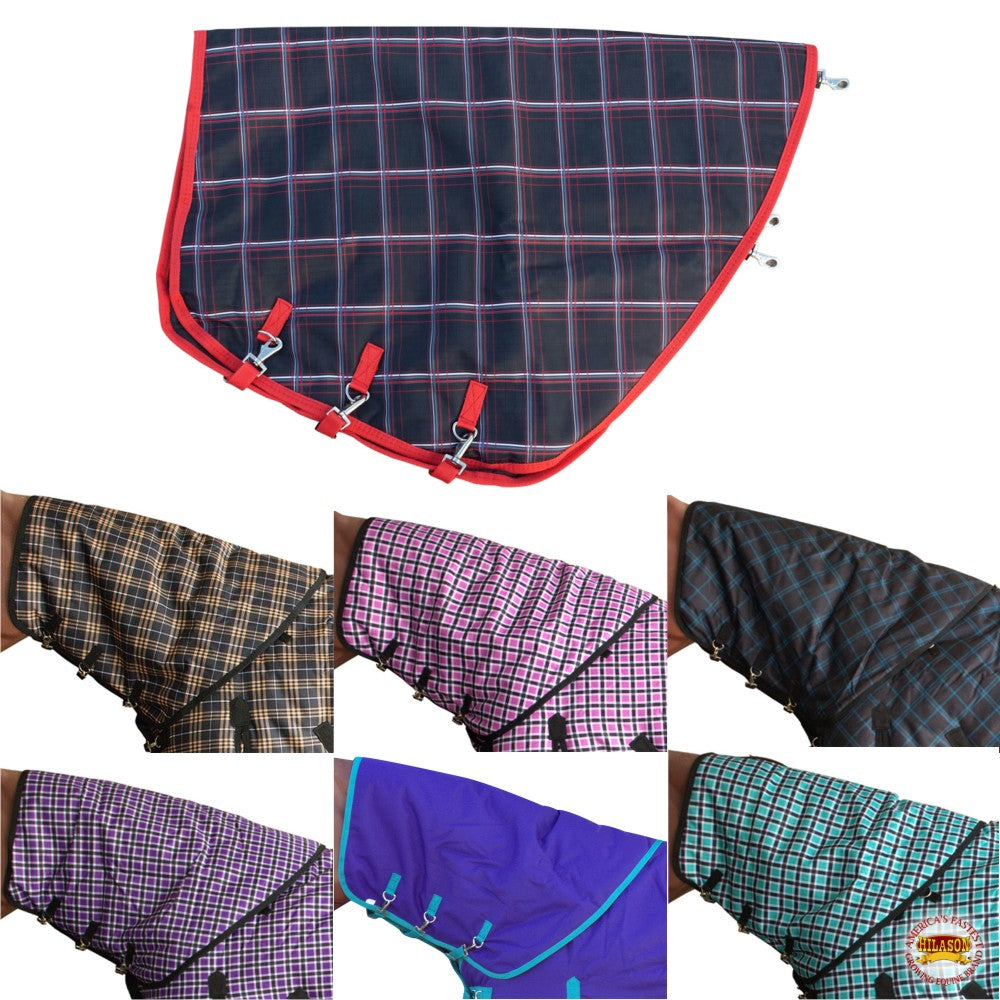 Hilason 1200D Winter Waterproof Poly Turnout Horse Hood Neck Cover