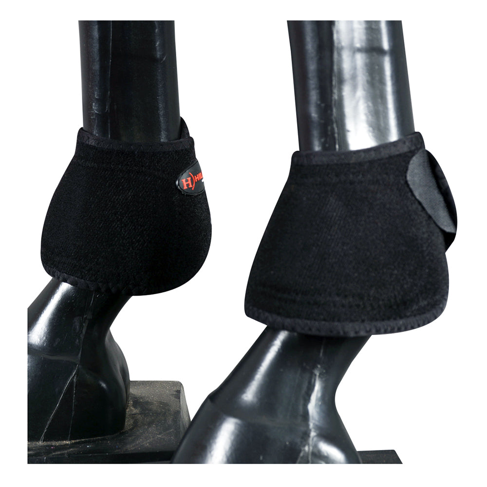 HILASON Bell Boots for Horses No Turn Protection Comfort & Durability Quick Wrap Hook and Loop Jumping Sold in Pairs