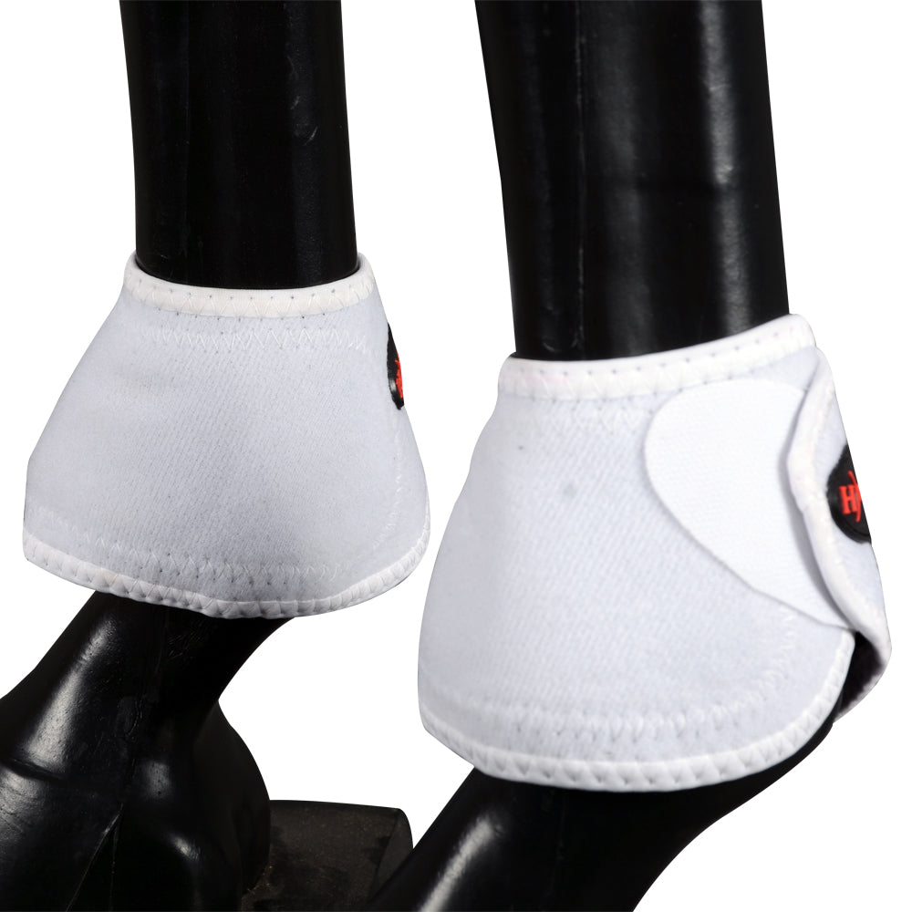 HILASON Bell Boots for Horses No Turn Protection Comfort & Durability Quick Wrap Hook and Loop Jumping Sold in Pairs