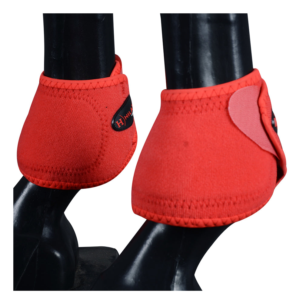 HILASON Bell Boots for Horses No Turn Protection Comfort & Durability Quick Wrap Hook and Loop Jumping Sold in Pairs