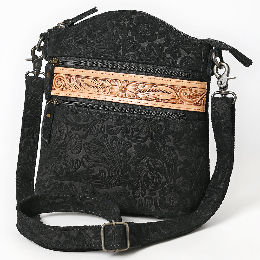 American Darling Cross Body Hand Tooled Embossed Genuine Leather Western Women Bag Handbag Purse | Crossbody for Cute
