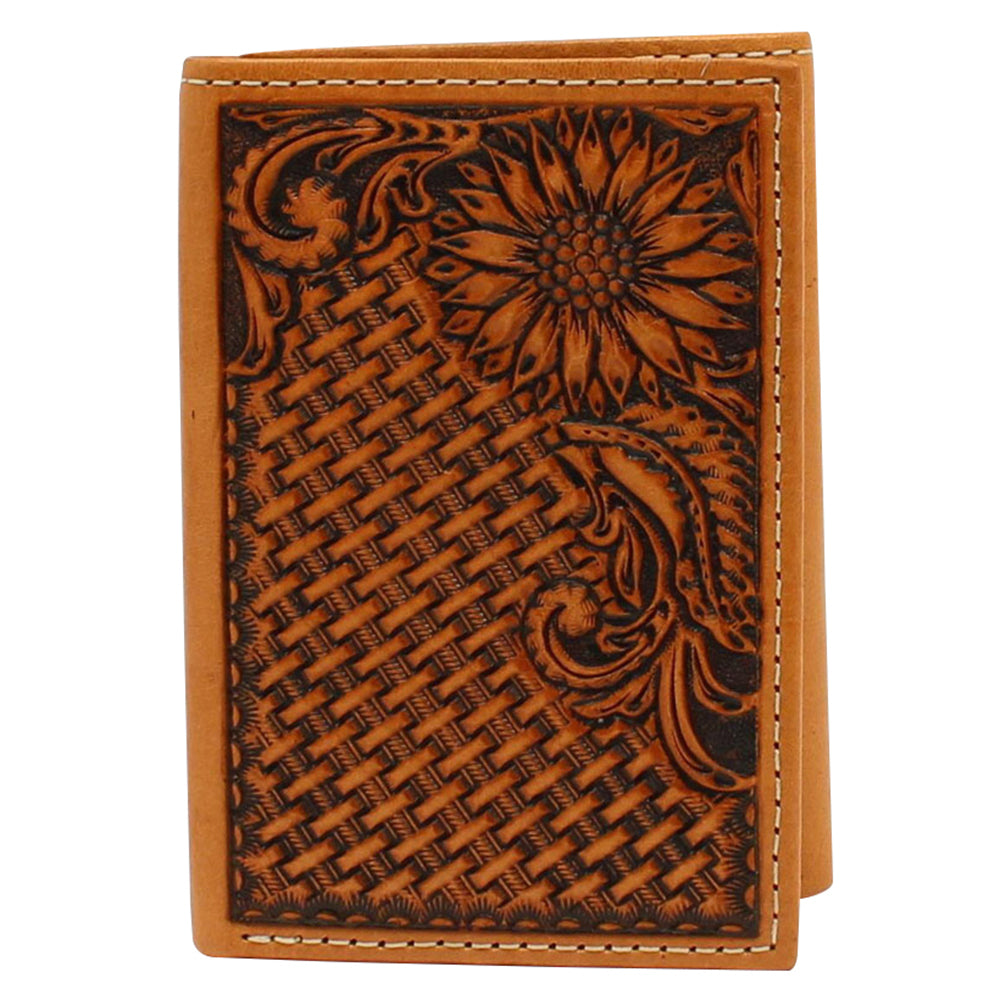 Nocona Men's Sunflower Trifold Western Wallet