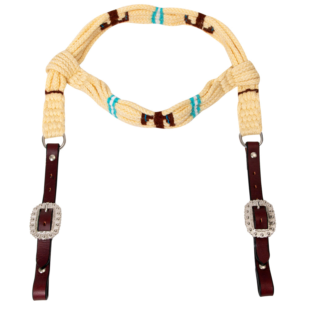 HILASON Horse 100% Wool Headstall Woven Off White