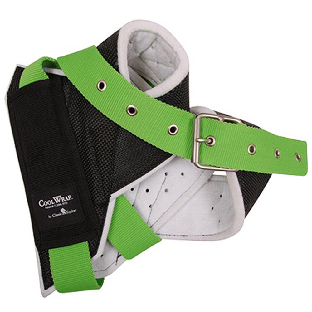 Classic Equine Rope Horn Wrap Black Green Small