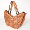 American Darling Tote Hand Tooled Genuine Leather Western Women Bag Handbag Purse | White Travel Bags College Casual
