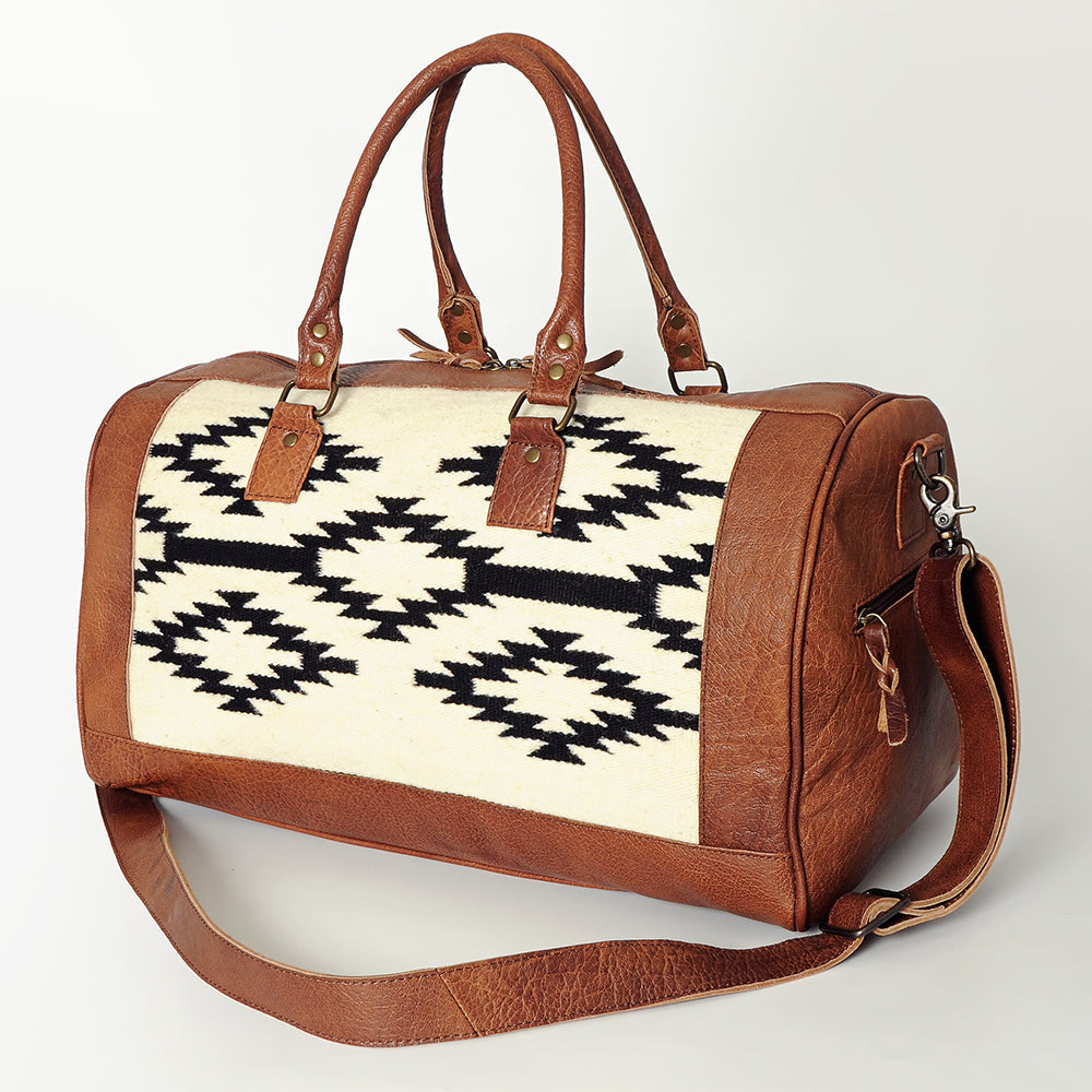 American Darling ADBGS174D Duffel Saddle Blanket Genuine Leather Women Bag Western Handbag Purse