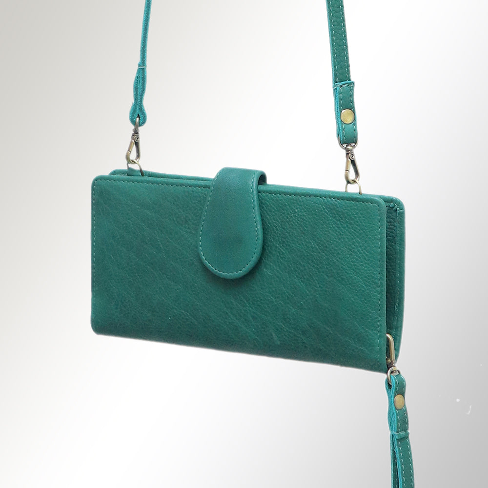 American Darling Wallet Full Grain Genuine Leather Western Women Bag | Handbag Purse Wristlet Travel Clutch