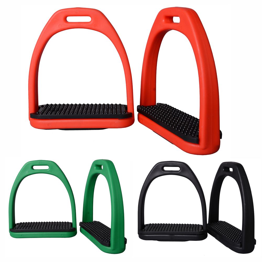 HILASON Western Horse Riding Saftey Saddle Plastic Stirrups Non Slip Tread