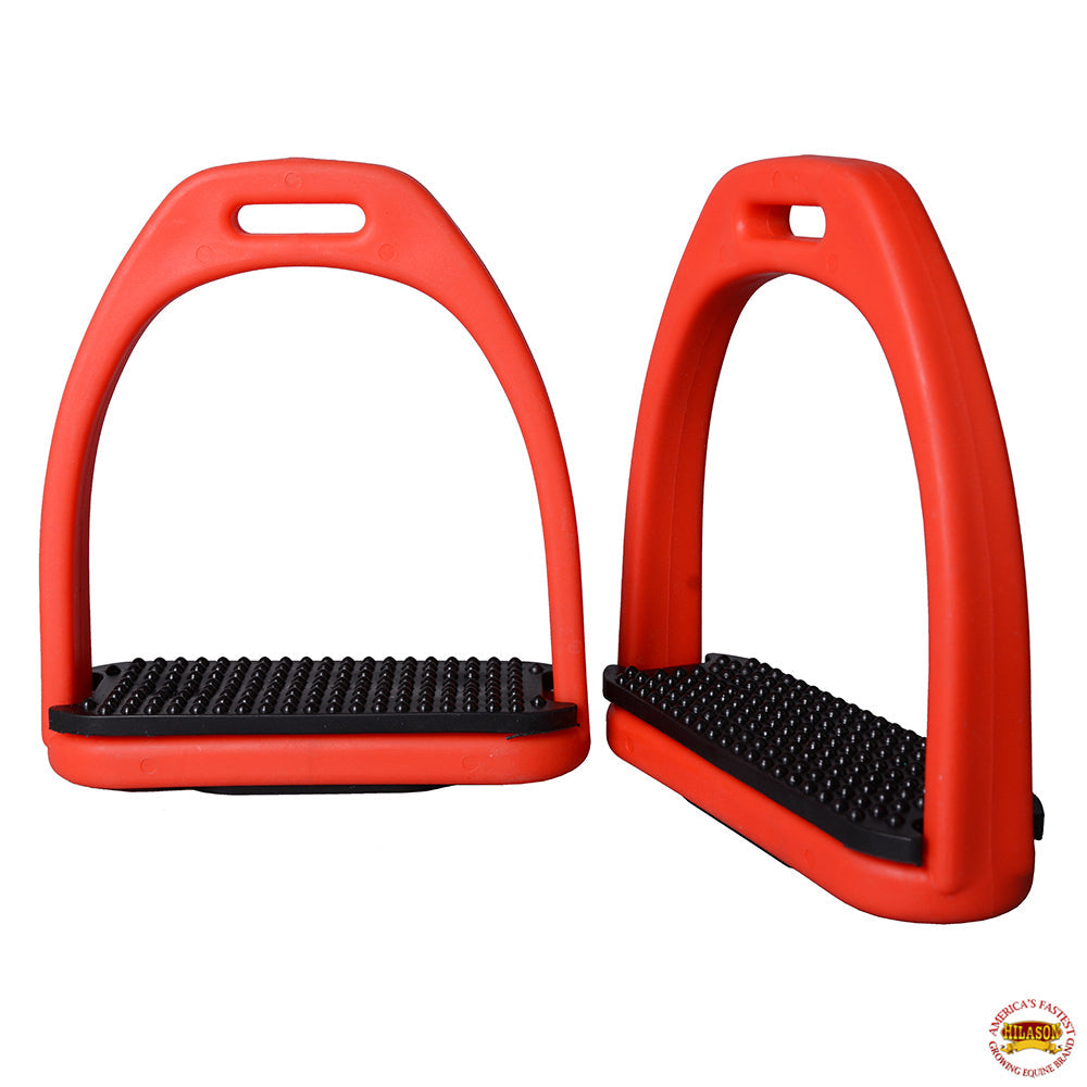HILASON Western Horse Riding Saftey Saddle Plastic Stirrups Non Slip Tread