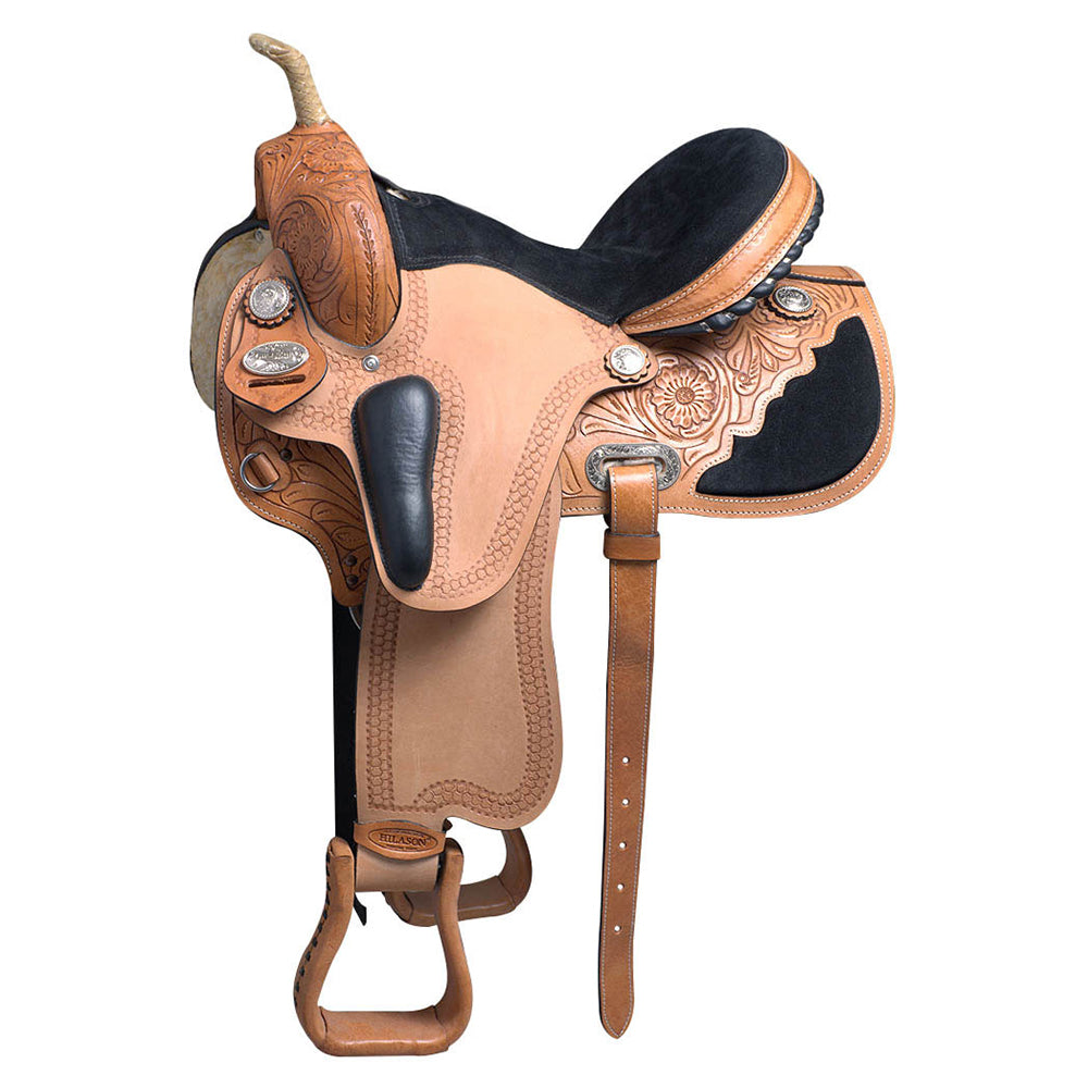 HILASON Western Horse Saddle American Leather Flex Trail Barrel Racing | for Horses