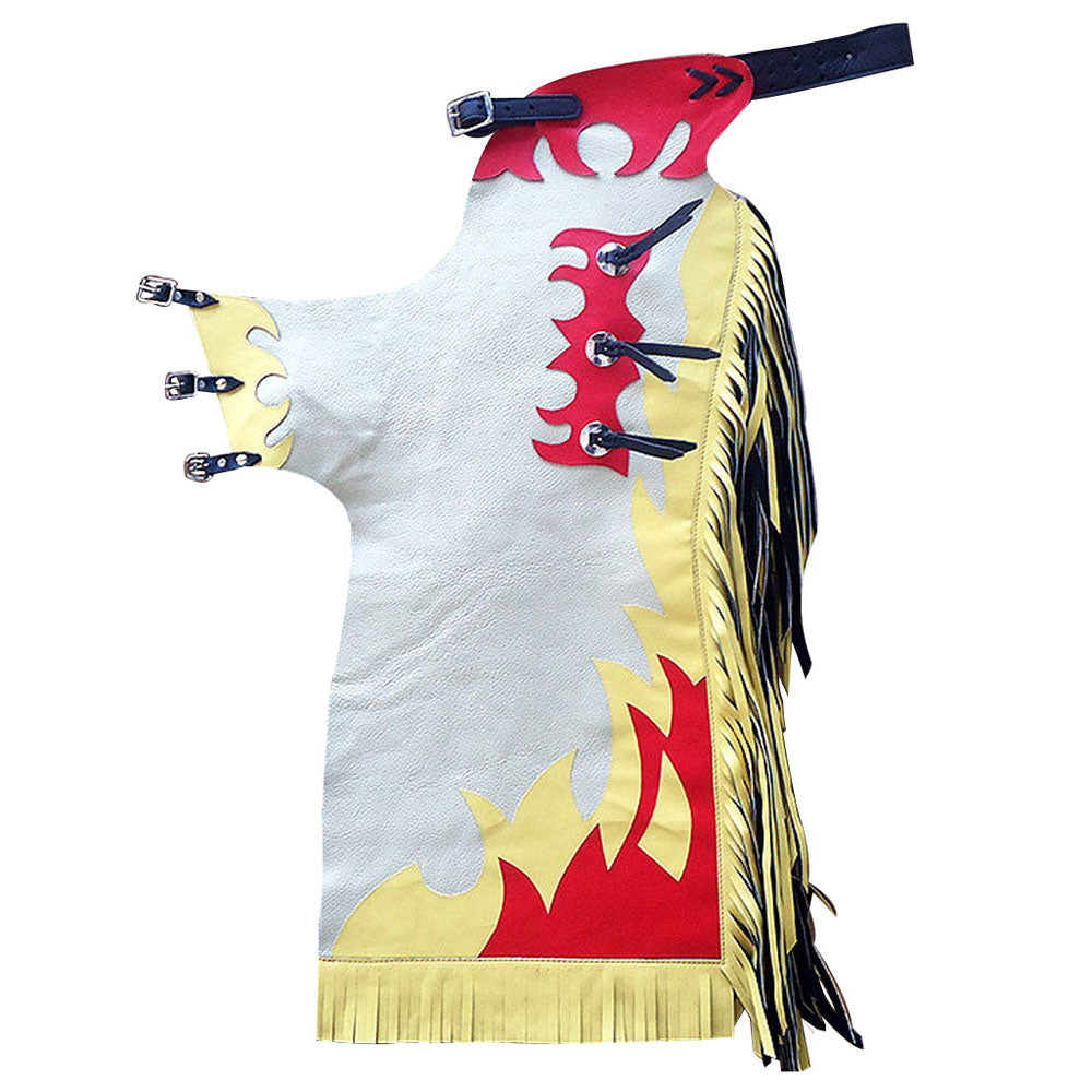 HILASON Western Horse Bull Riding Genuine Leather Rodeo Chaps | for Men and Women Unisex