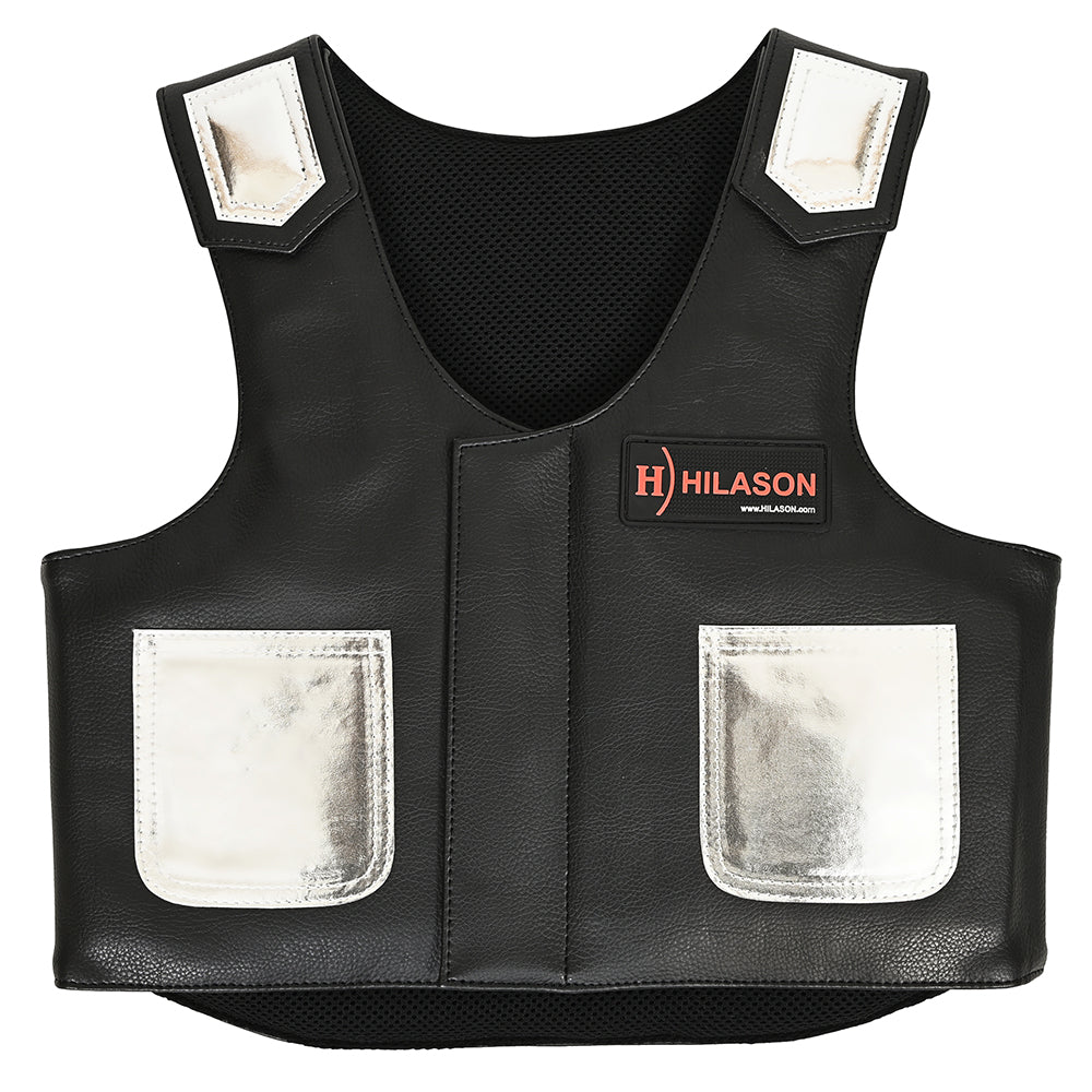 Hilason Kids Junior Youth Bull Riding Pro Rodeo Leather Protective Vest