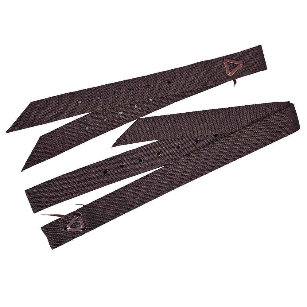 HILASON Premium Single Nylon Cinch Tie Strap and Off Billet Set | Saddle