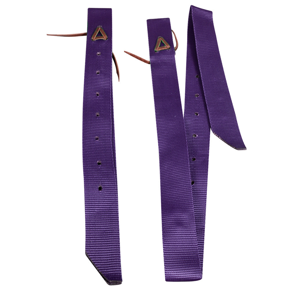 HILASON Premium Single Nylon Cinch Tie Strap and Off Billet Set | Saddle