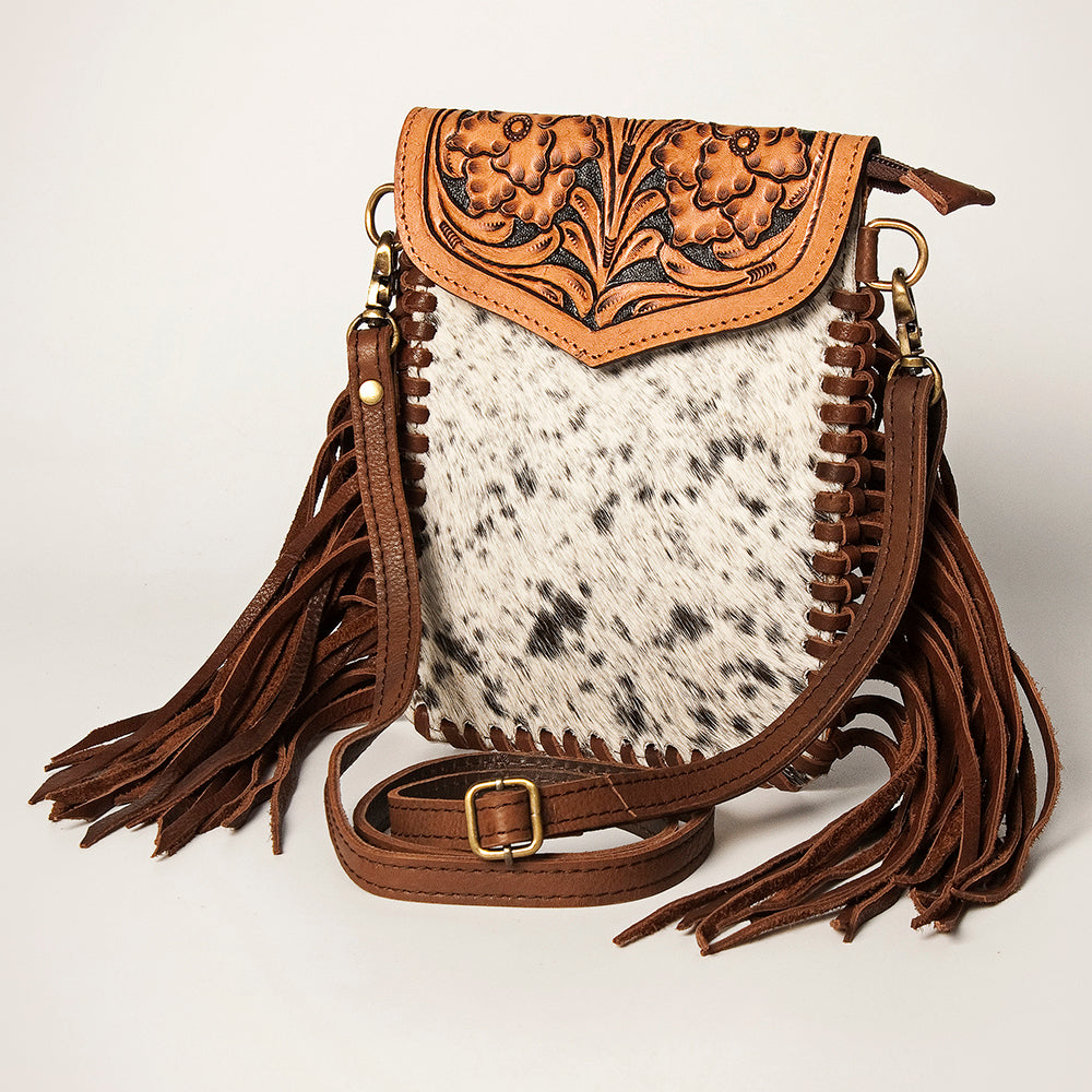 American Darling Cell Phone Holder Hair on Genuine Leather Western Women Bag Purse | Case